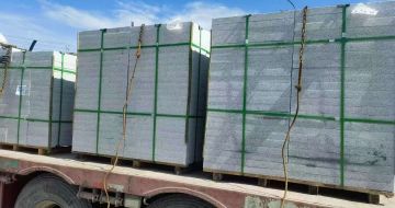 绍兴 芝麻白花岗岩地铺石装车日常