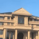 绍兴黄金麻别墅外墙干挂石材效果示例