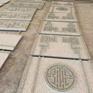 绍兴 白麻花岗岩外墙立面雕刻板