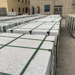 绍兴 白麻花岗岩5.0公分荔枝面地铺石