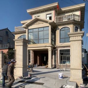 绍兴 黄金麻花岗岩荔枝面别墅外墙干挂私家专属