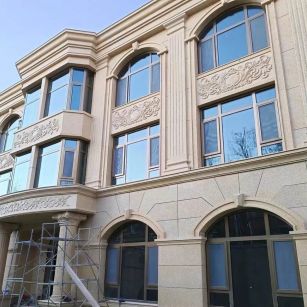 绍兴 黄金麻花岗岩别墅外墙干挂