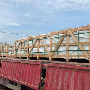 绍兴 芝麻白花岗岩地铺石出口专车-泰国游