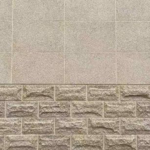 绍兴 黄金麻自然面蘑菇石配荔枝面干挂