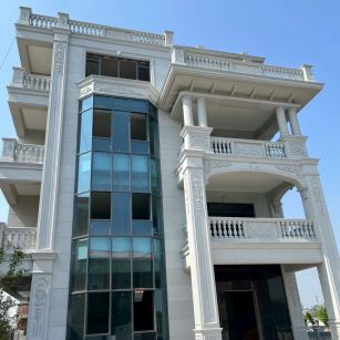 绍兴 白麻花岗岩别墅外墙干挂效果展示