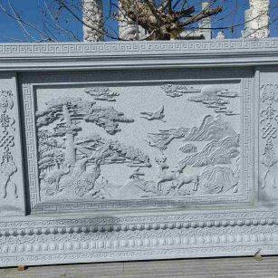 绍兴 芝麻白大型照壁，屏风，影壁