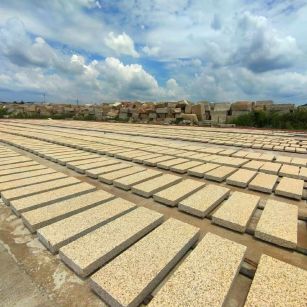 绍兴 黄金麻荔枝面花岗岩石材地铺石防护中