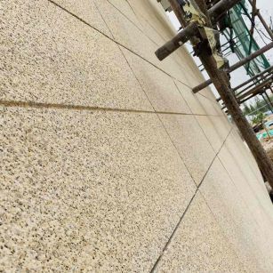 绍兴 黄金麻花岗岩荔枝面外墙干挂石材效果示例