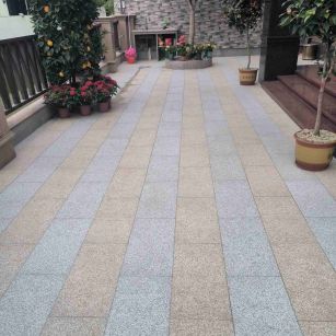 绍兴 黄金麻白麻荔枝面庭院铺装展示