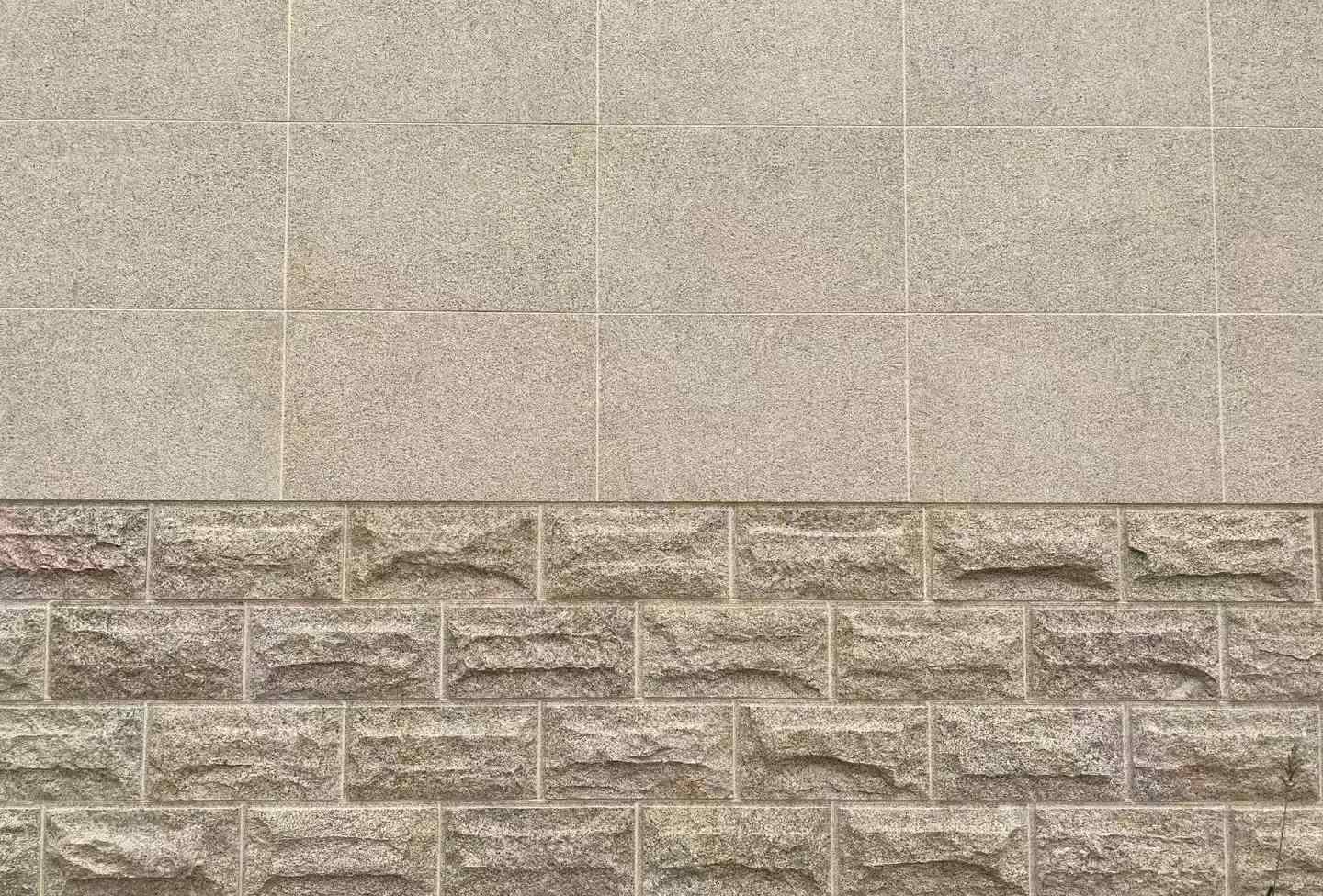 绍兴 黄金麻自然面蘑菇石配荔枝面干挂