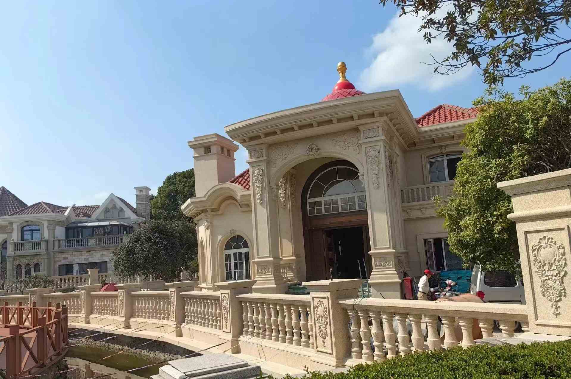 绍兴 黄金麻花岗岩欧式别墅