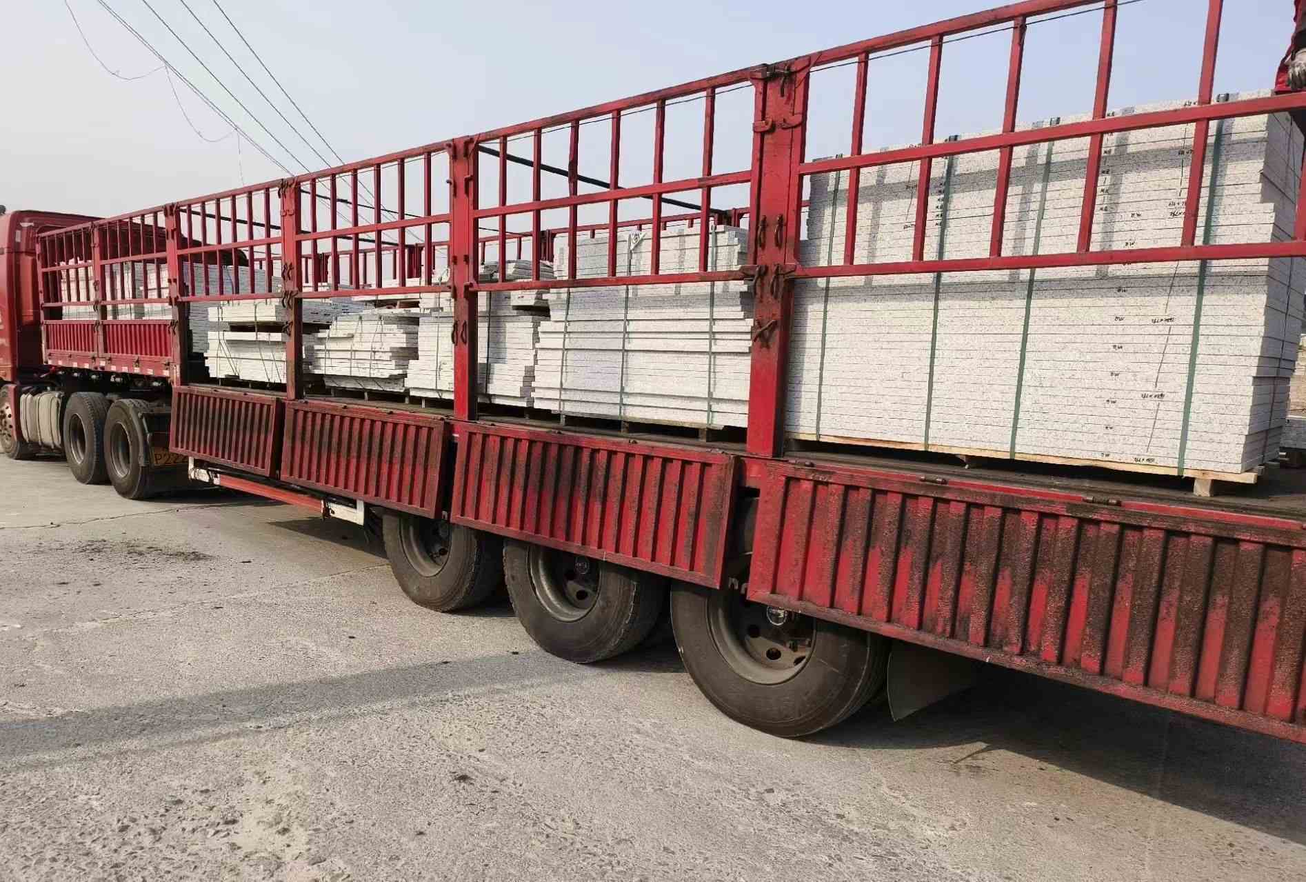 绍兴 白麻荔枝面外墙干挂，工厂装车日常