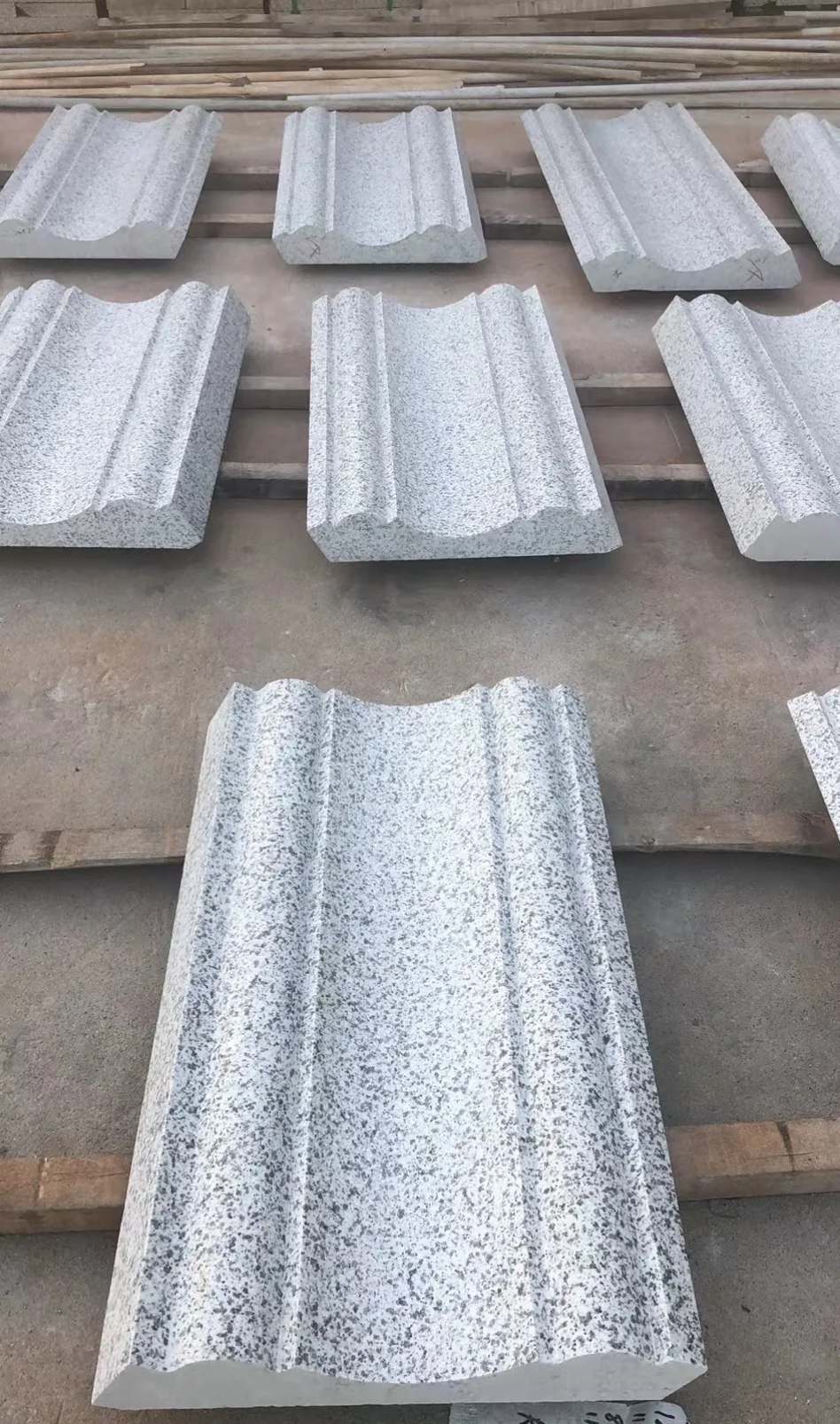 绍兴 白麻花岗岩光面别墅线条