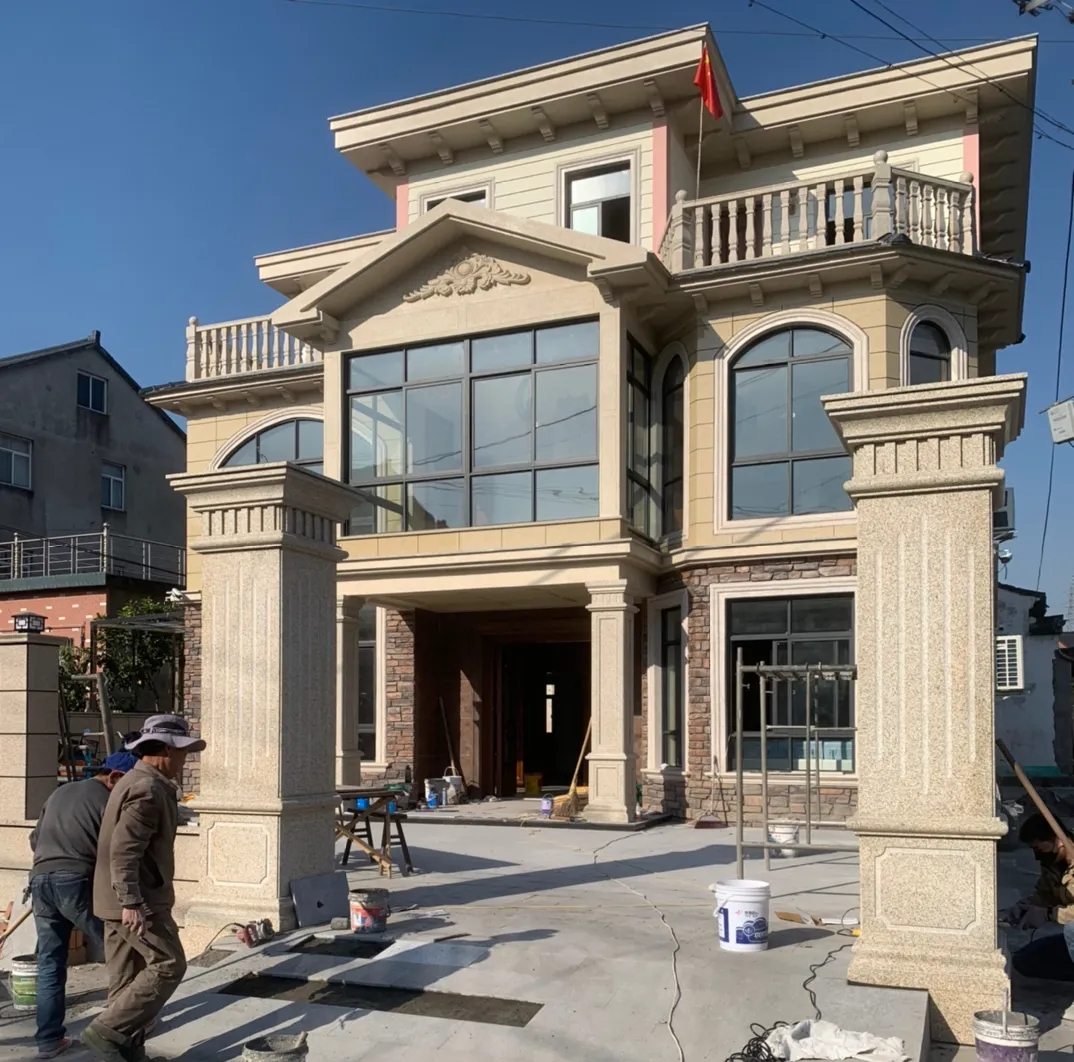 绍兴 黄金麻花岗岩荔枝面别墅外墙干挂私家专属