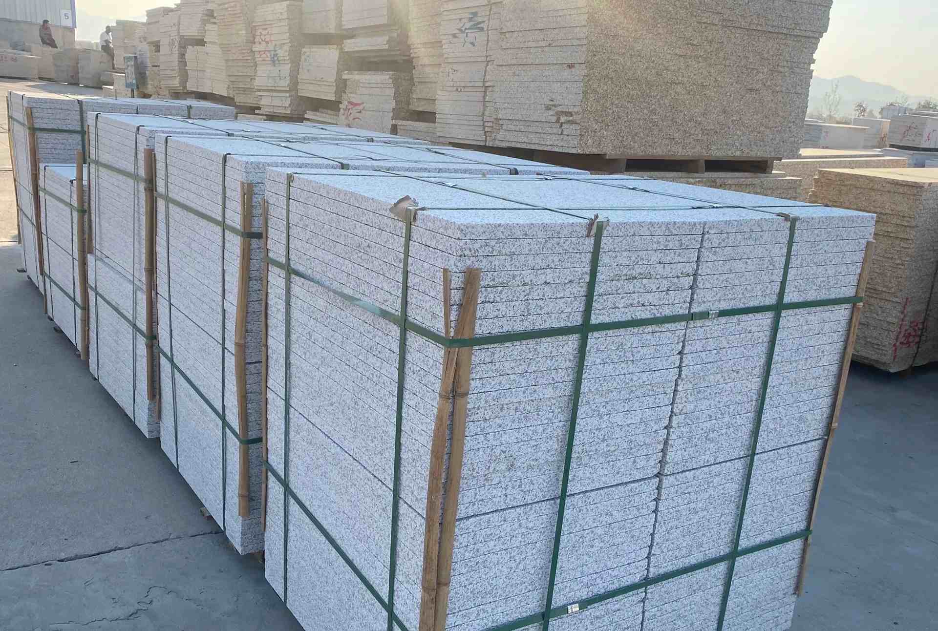 绍兴 白麻花岗岩荔枝面地铺石