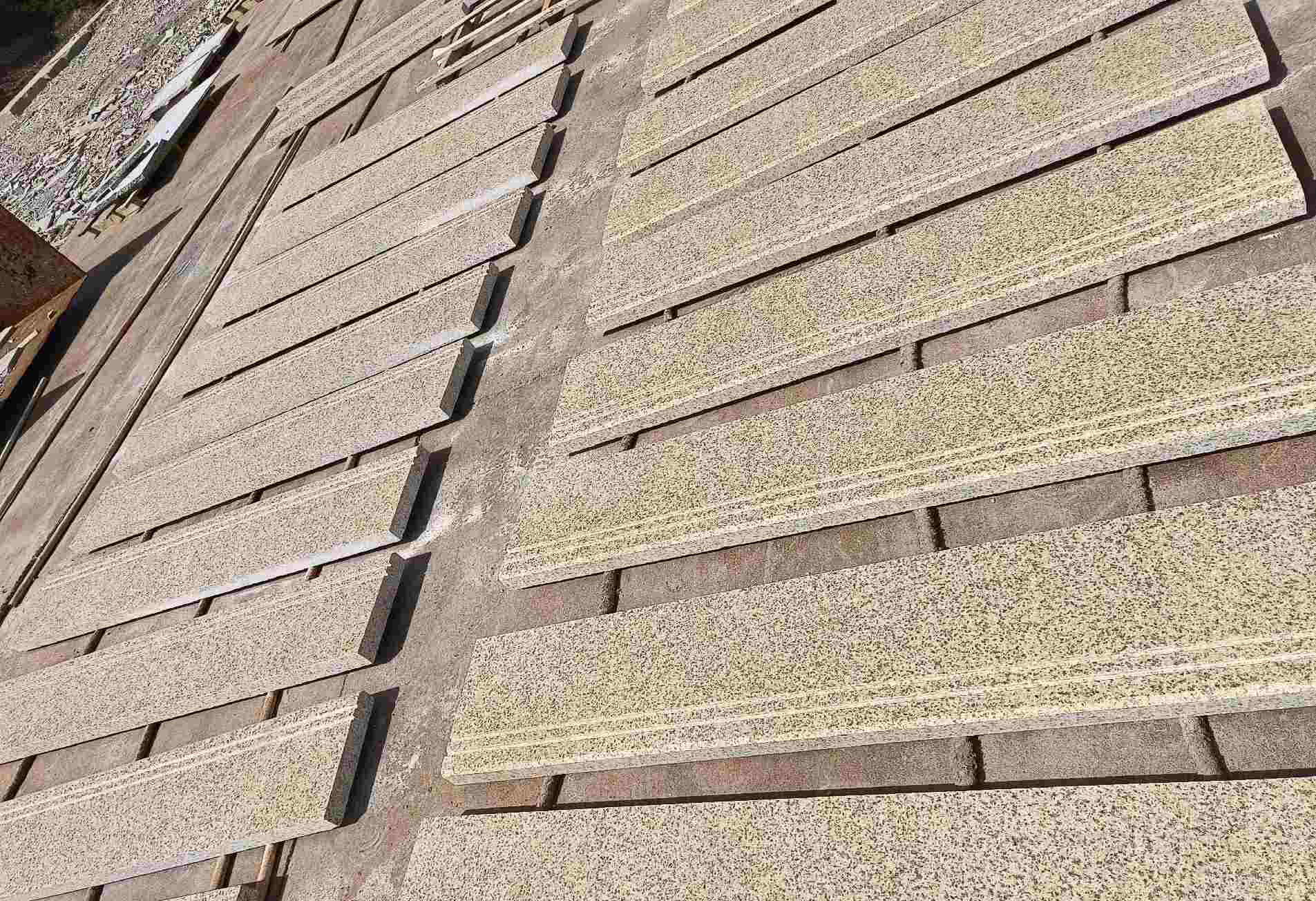 绍兴 黄金麻花岗岩光面楼梯踏步