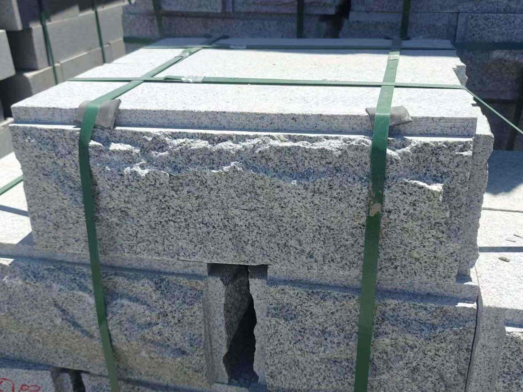 绍兴 芝麻白花岗岩自然面成品