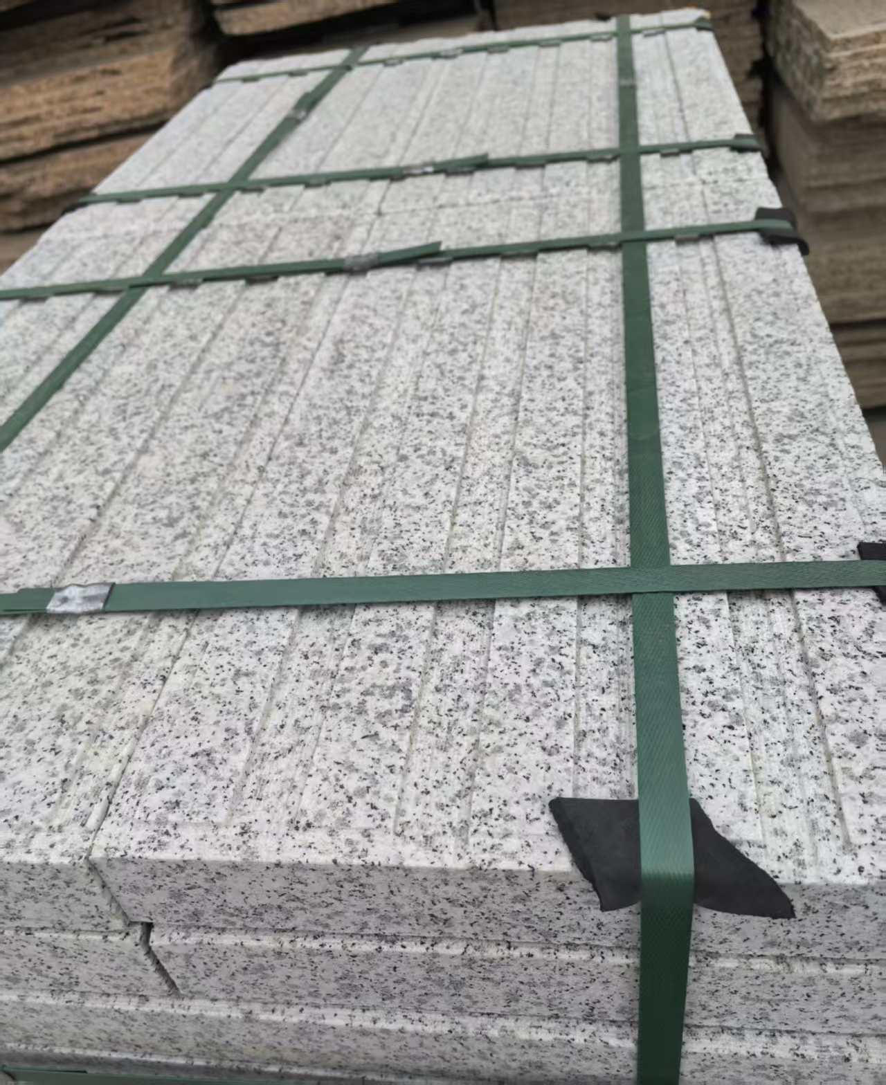 绍兴 白麻花岗岩直行盲道石，盲条，地铺石